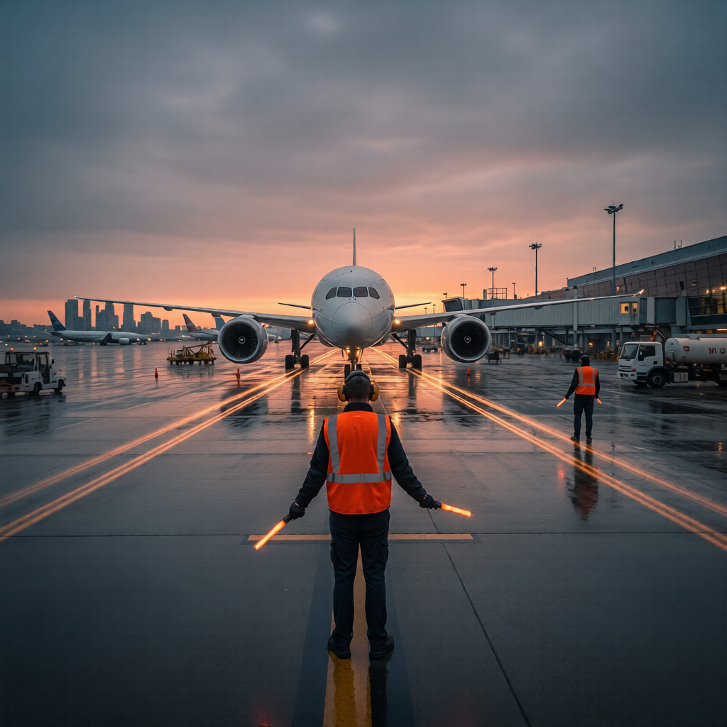 aircraft marshalling & parking